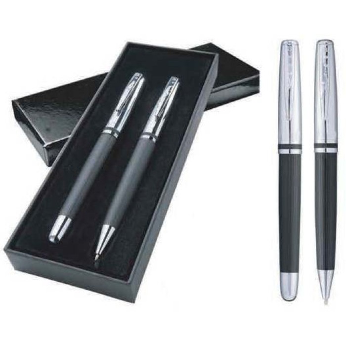 Pen set, aluminium  ball point & roller point