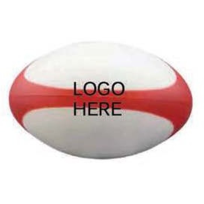 Rugby Ball Shape Stress Reliever ‐ White