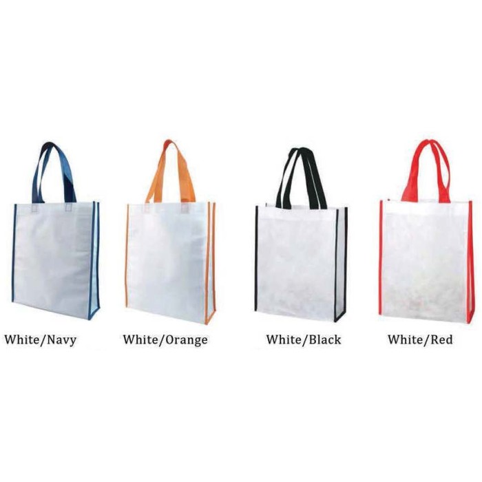 White border color shopping bags