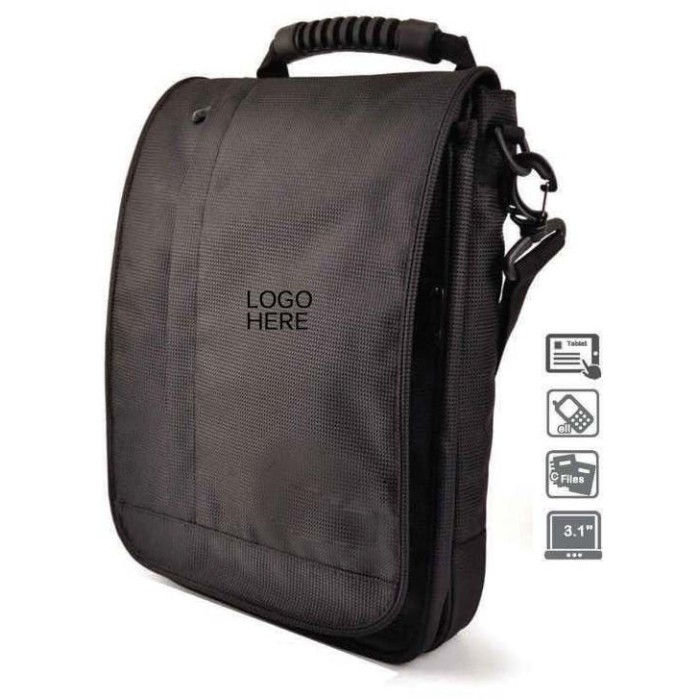 High density polyester messenger laptop bags