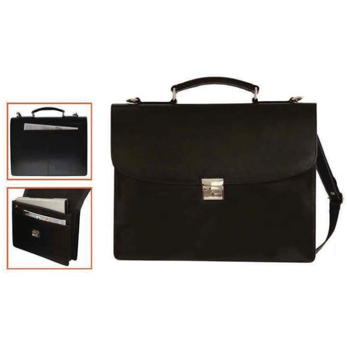 Leather laptop cum office bag 1