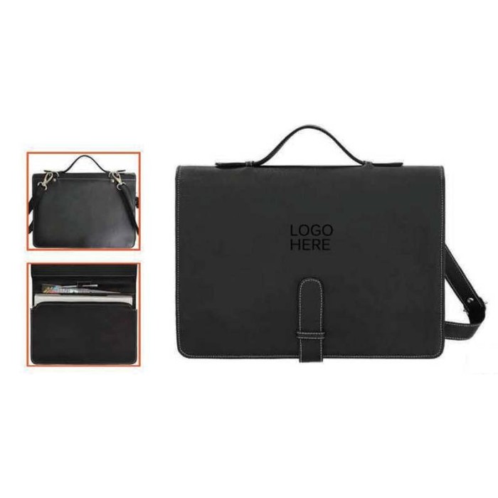 Leather laptop cum office bag 2