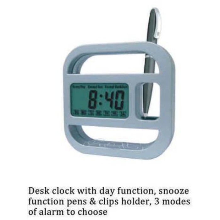 Deskclock with day function