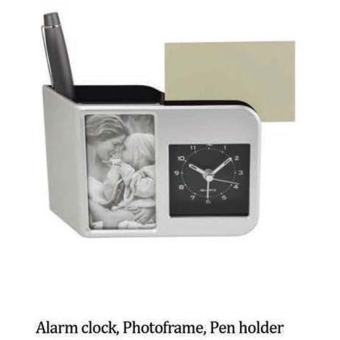 Alarm clock, photoframe, Pen holder